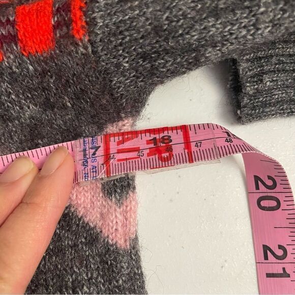 J.CREW NORDIC FAIR ISLE WOOL BLEND KNIT CREWNECK SWEATER multicolored SIZE SMALL - Picture 8 of 9